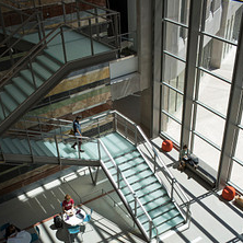 Atrium of Hamilton Lugar Global and International Studies Building
